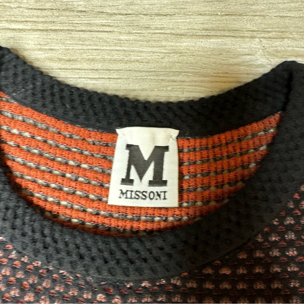 MISSONI Sheer Knit Shirt size 2 - Picture 6 of 7